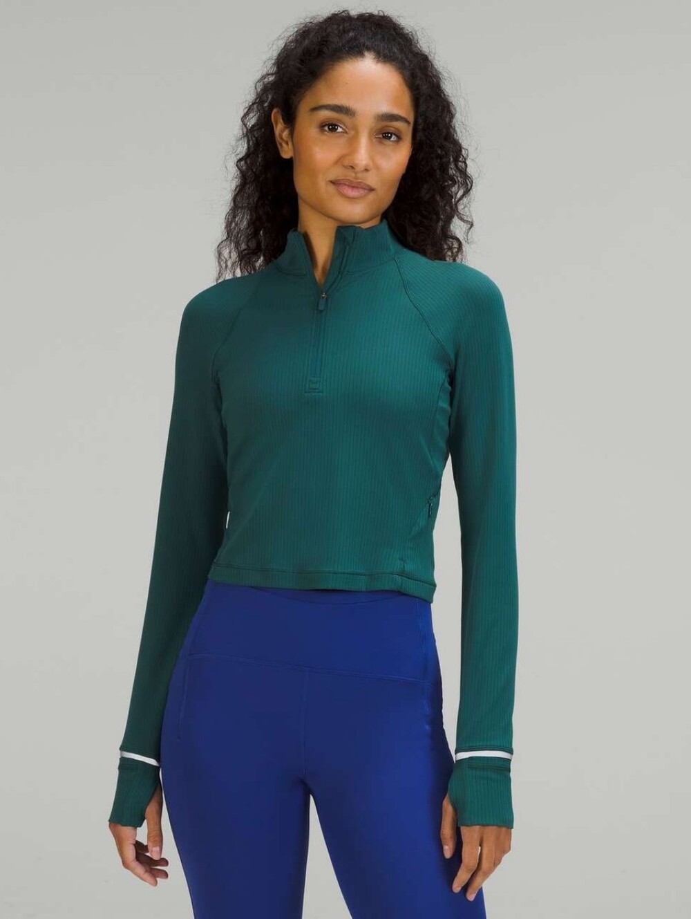 Lululemon Its Rulu Run Cropped Half Zip